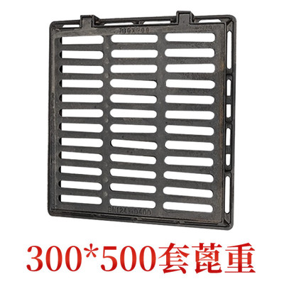 球墨铸铁雨水格栅单篦子排水沟盖板下水道篦子窨井井盖市政排水井