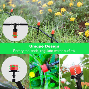 2022新25双出微滴灌套装 自动浇水器米园林花圃自动灌溉系统