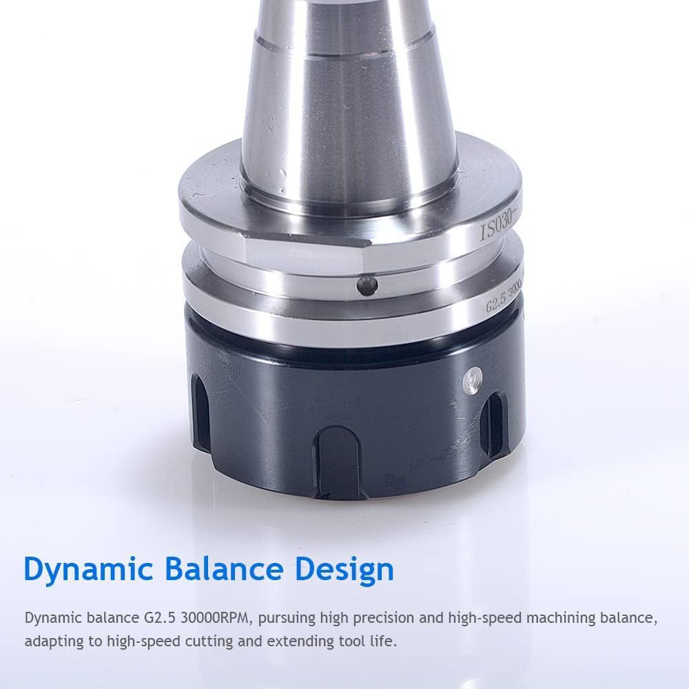 5件ISO30ER32-45L平衡夹头夹头G2.53000RPM雕刻机