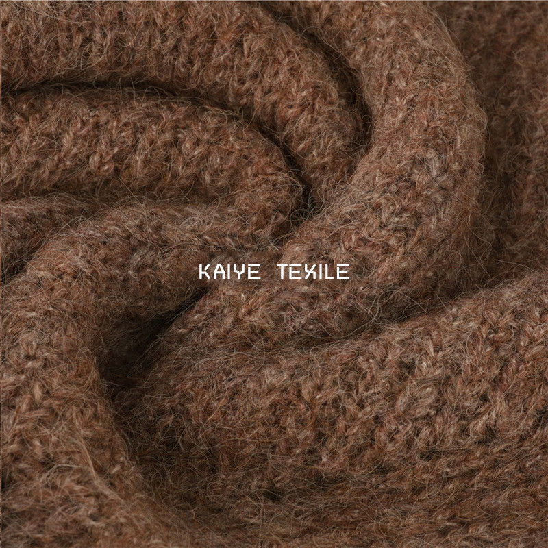 热销凯业4.5nm/1北极熊长毛花式磨毛马海毛拉毛纱线弹力绒粗毛线