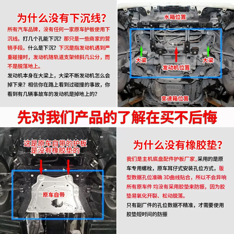23款哈弗猛龙发动机下护板原厂改装电池底盘装甲油箱后电机护底板