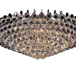 欧式大气led水晶圆形吸顶灯奢华客厅水晶灯卧室灯具餐厅灯饰