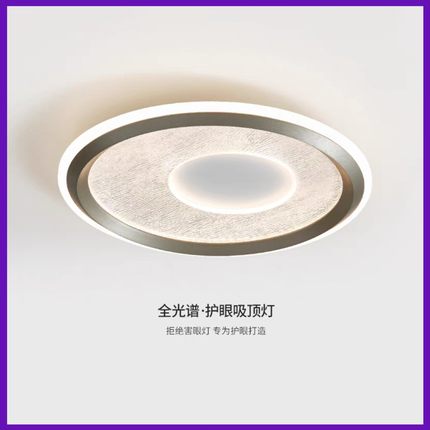 卧室吸顶灯轻奢意式高级感现代简约2024新款全光谱设计师房间主灯