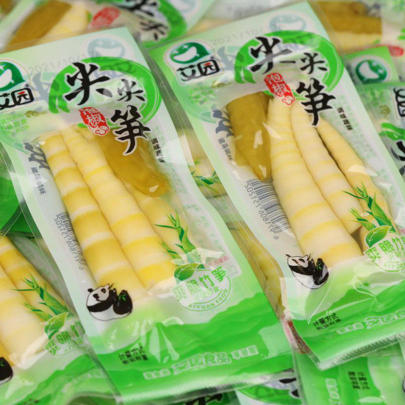 新货艾园尖尖笋泡椒笋尖山椒竹笋开袋即食笋片脆笋子脆笋小包装零