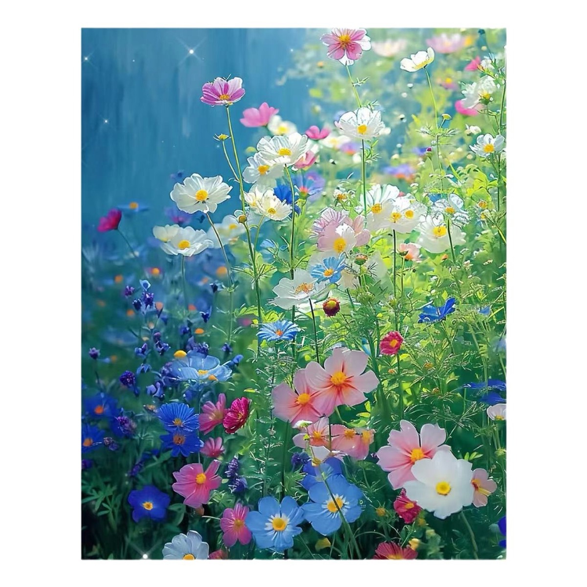 玛格丽特数字油画diy 手绘客厅花卉手工涂色装饰墙面丙烯画图片