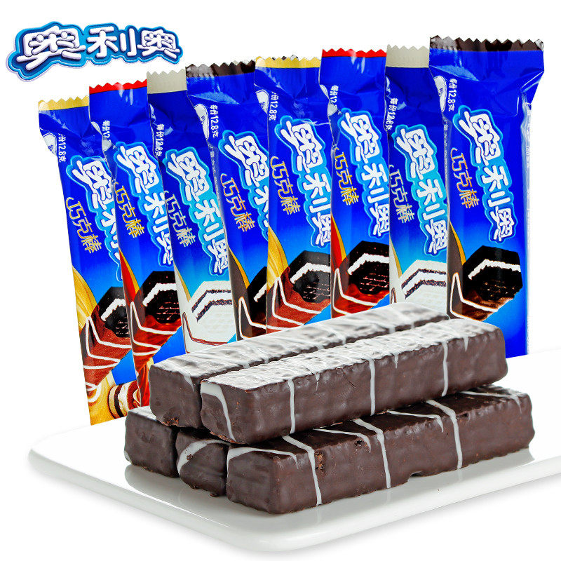 速发奥利奥巧克力棒威化饼干奥利奥巧克棒巧克力根利奥利一箱约78