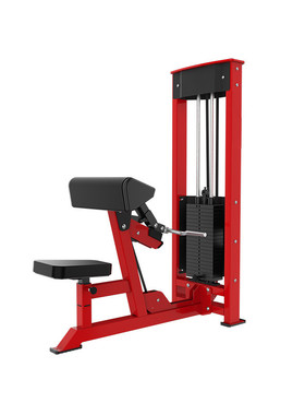 热销二头肌卷曲训练器肱器械伸展商用二头肌selectorized bicep c