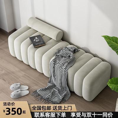 换鞋凳家用门口轻奢长条凳卧室床尾凳高级感穿鞋坐凳衣帽间沙发凳