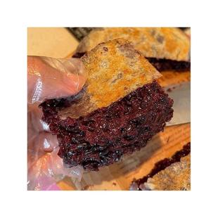 新货山东淄博八大局紫米饼淄博黑米饼春手工炒锅饼山东特产官方旗