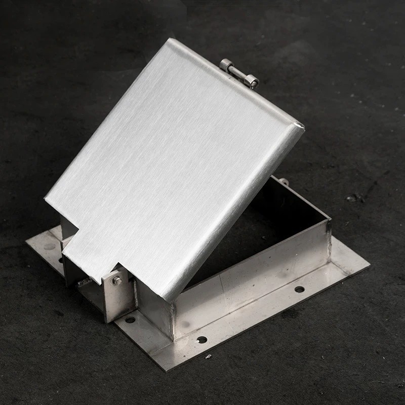 圆形安全井盖厂家直发不锈钢带锁井盖市政建材方形不锈钢