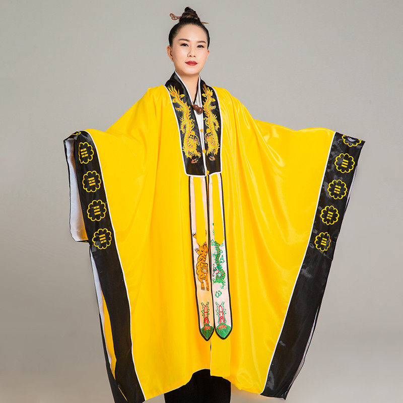 武当山道士服八卦的功法衣三清长袍经衣法师穿高衣服服装汉服新品