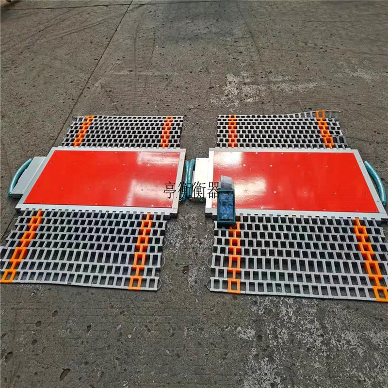 热销交通部门吨超载货车移动地磅秤120查便捷式汽车衡称汽车轮的