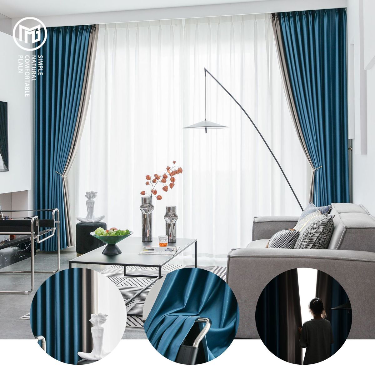 热销办公室电动窗帘布料客厅卧室全遮光窗帘防晒智能家居批发