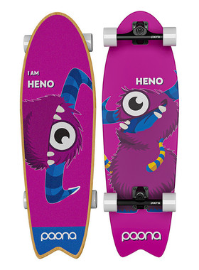 热销paona陆地冲浪板初学者专业板男生s6滑板免女生蹬冲浪板刷街