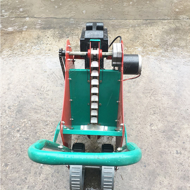 热销多行自走式家用播种机大蒜手扶自走式大蒜播种机电动双行栽蒜