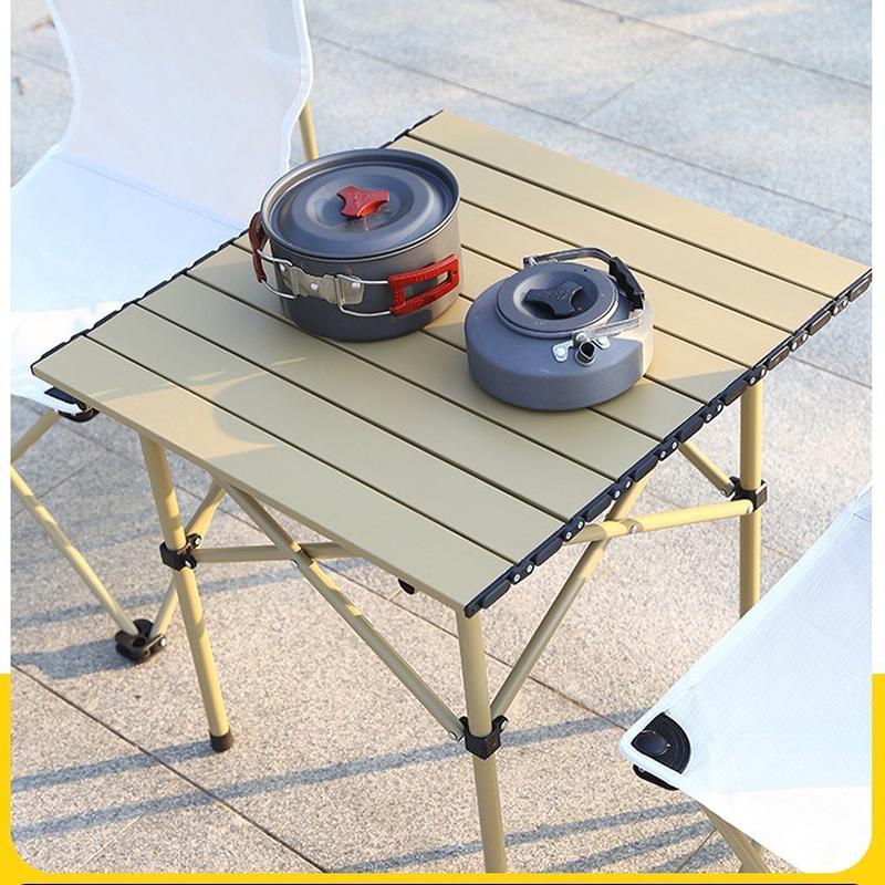 户外折叠桌便携式餐桌野餐露营桌椅套装蛋卷桌摆摊小方桌野外桌子