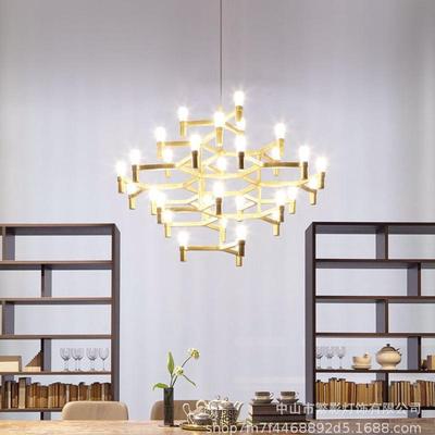北欧现代时尚简约别墅挑高大厅灯具个性创意复式楼跃层楼梯吊灯