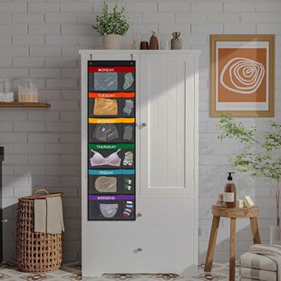 衣服收纳袋挂式每周儿童悬日常生活用品收纳袋便携式衣物收纳袋