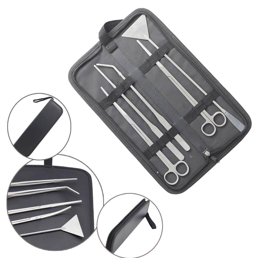 鱼缸水草工具五件套直不锈钢剪刀弯剪直镊子弯镊平沙铲带包,宠物/宠物食品及用品,鱼缸清洁用具,淘宝优惠券,粉丝福利购,淘宝优惠卷