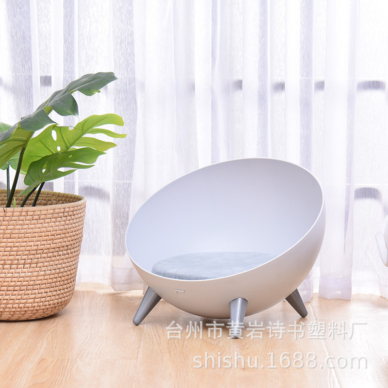 热销简约小型开放式四季宠物窝猫咪沙发狗窝猫窝夏季半球形垫子清