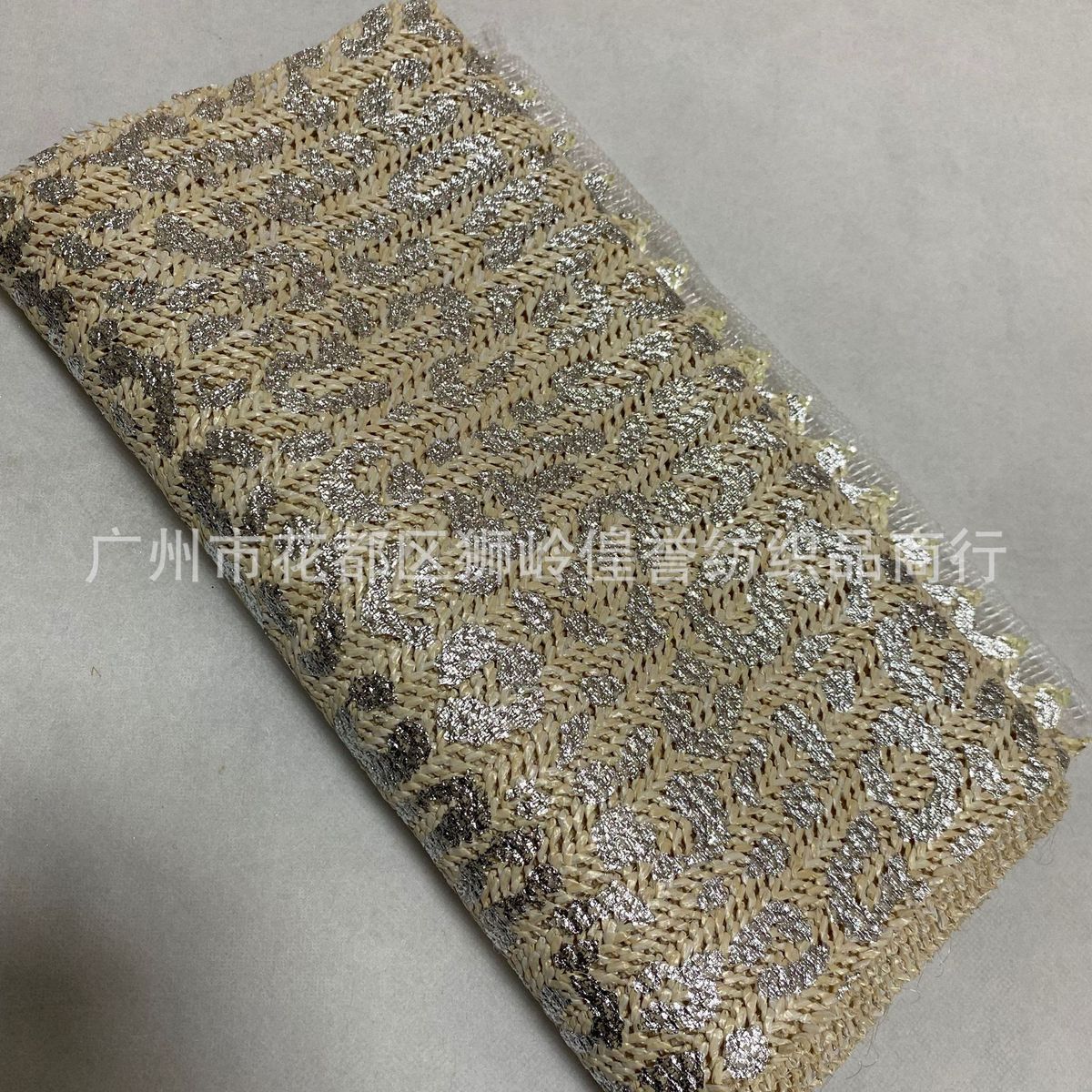 pp上编织金银彩膜幅宽烫金条纹pp草烫金