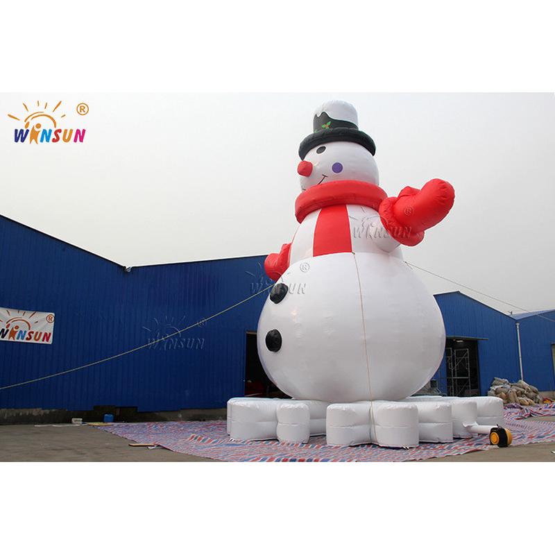 充气雪人气模 圣诞节模型 节日装扮 充气模型 广告展览 圣诞节