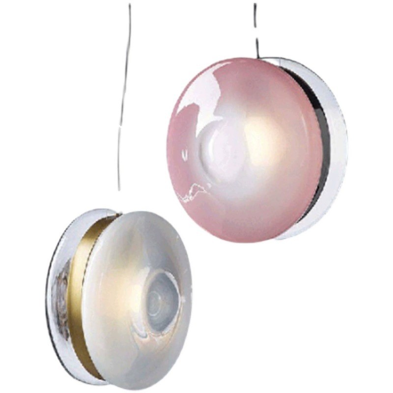 现代简约轻奢玻璃床头吊灯设计师服装店酒店别墅展厅咖啡厅氛围灯