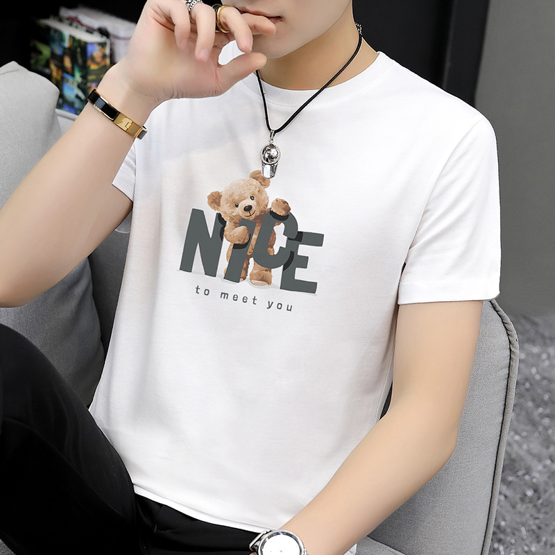 100%纯棉短袖透气吸汗不易起球