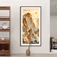 玄關(guān)銅畫(huà)手工鏨刻銅雕畫(huà)泰山日出千里江山玄關(guān)走廊掛畫(huà)裝飾畫(huà)銅板