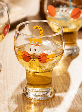 摩登主妇原创啤酒杯个性猪猪玻璃杯女生可爱家用牛奶果汁饮料杯子