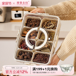 摩登主妇香料收纳盒家用佐料大料花椒辣椒调味盒厨房调料罐调料盒