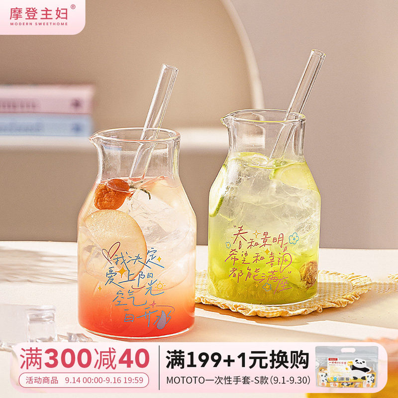 摩登主妇高硼硅玻璃杯家用喝水杯图片