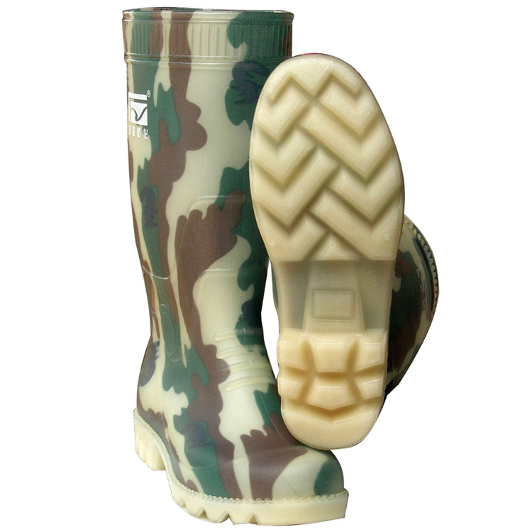 浩特陇上行防化迷彩靴高筒男塑胶透明雨靴水鞋渔民赶海捕捞靴901c