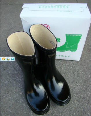 双钱牌雨鞋全橡胶雨鞋上海中筒雨靴男女防水劳保工业雨鞋老式水靴