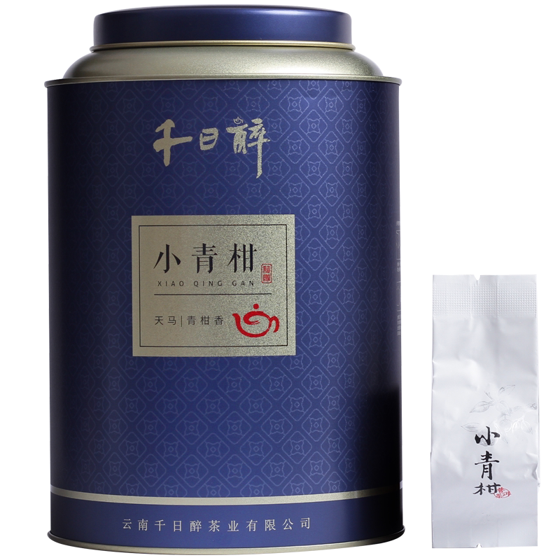 小青柑普洱茶陈皮熟茶老料天马