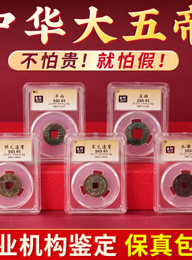 中华大五帝钱真品秦汉半两五铢钱开元宋元永乐通宝铜钱鉴定古钱币
