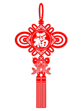 原创中国结金属贴张贴方便简单