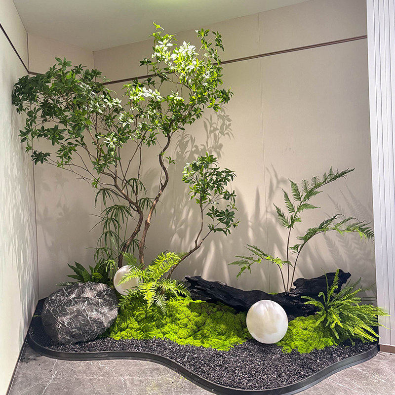 精品仿真马醉木绿植造景橱窗