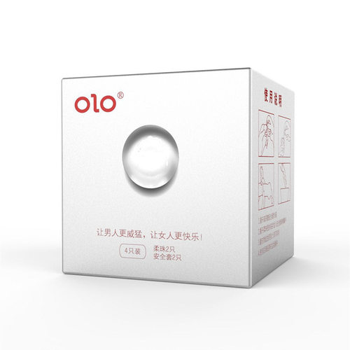 OLO柔珠避孕套带刺大颗粒狼牙情趣型异形双珠双只 2只柔珠+2只套