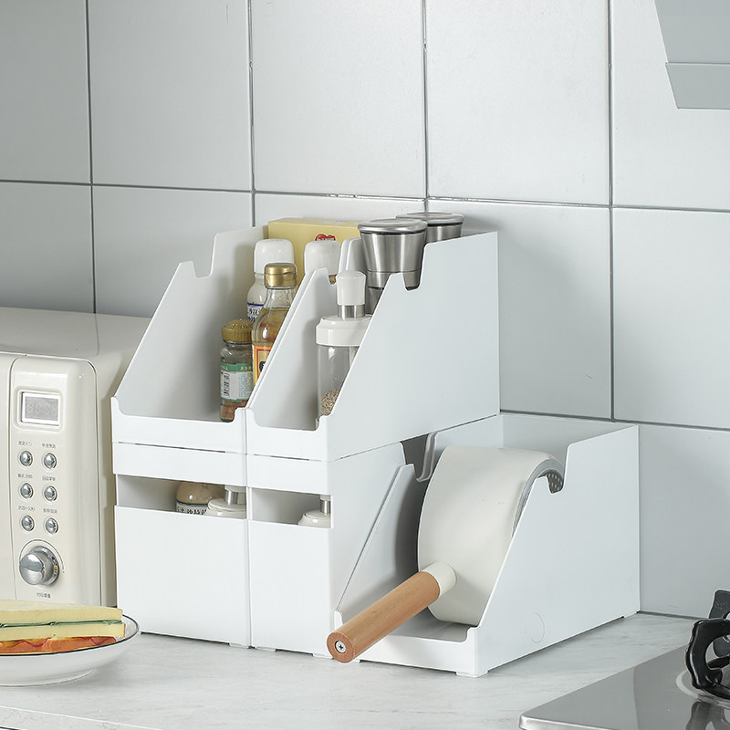 日式厨房收纳盒家用塑料橱柜零食杂物储物筐桌面化妆品整理盒子,收纳整理,桌面收纳盒,淘宝优惠券,粉丝福利购,淘宝优惠卷