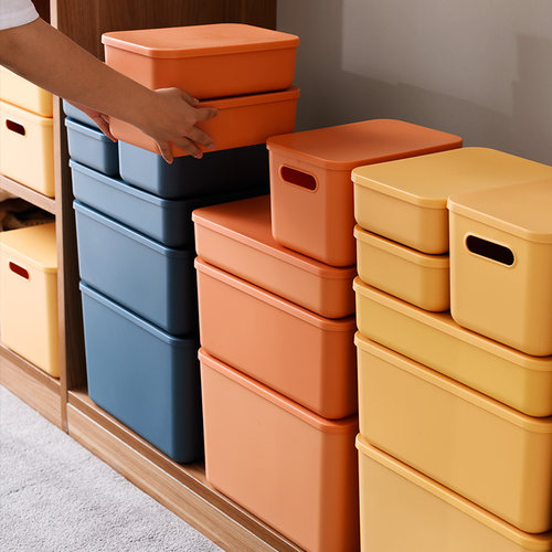 收纳盒小号厨房调料有盖子储物筐