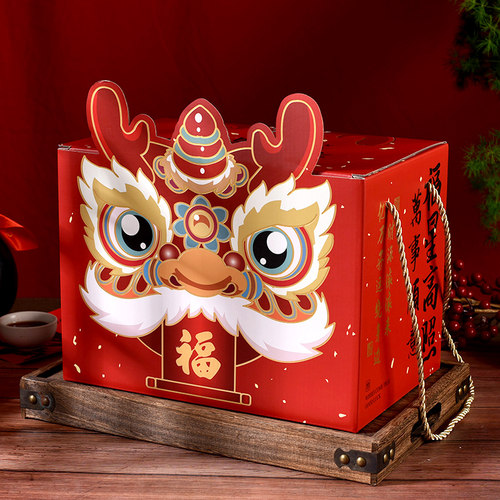 新年包装纸盒土特产大礼包空盒子