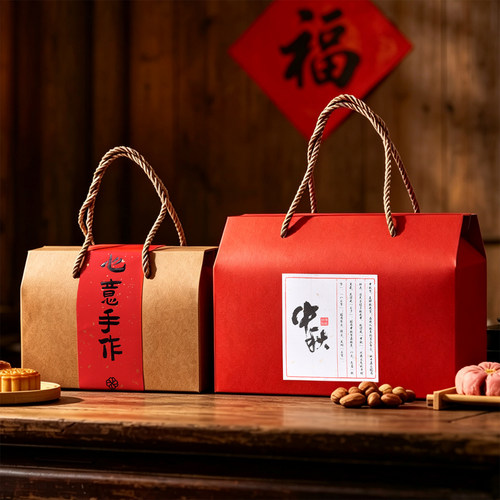 中秋节月饼包装盒4粒6粒8粒80克