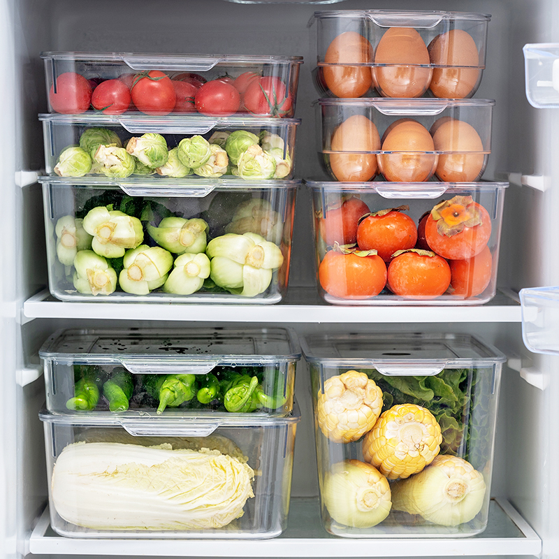 冰箱食物冷冻带盖蔬菜保鲜盒