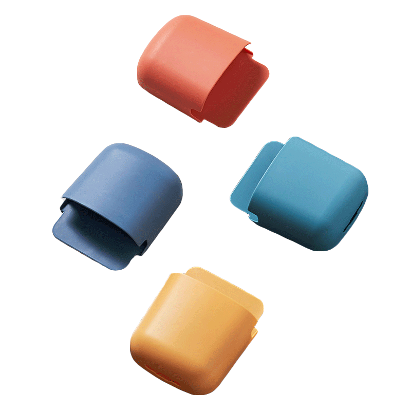 壁挂免打孔床头手机充电置物架