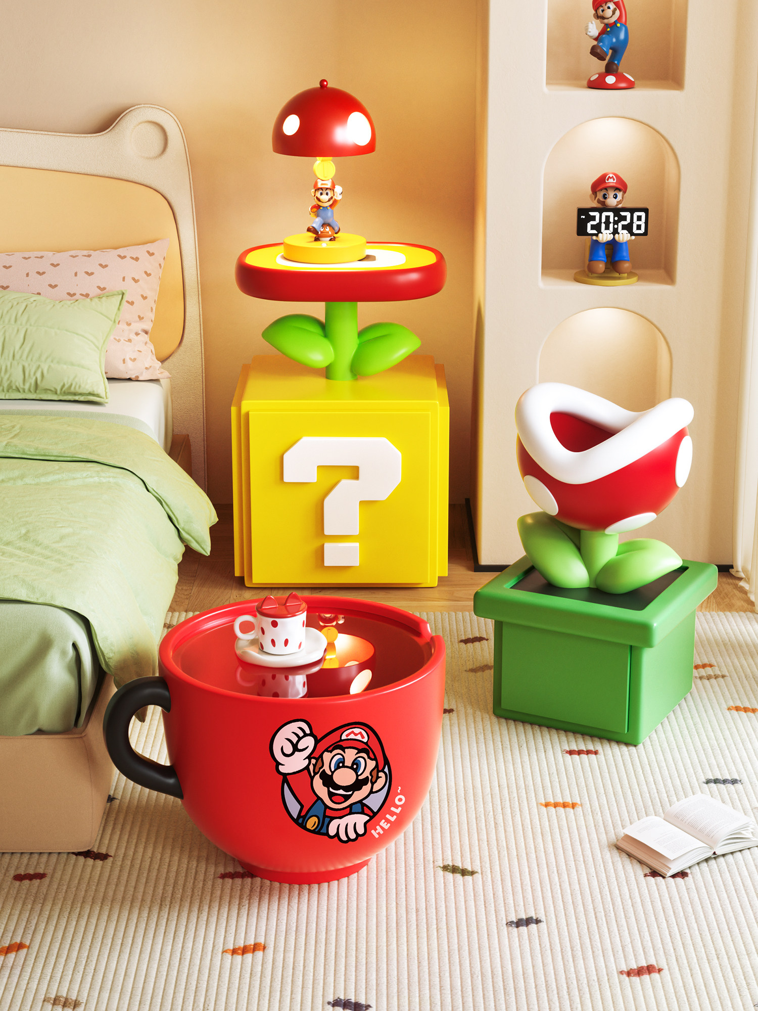 马里奥抽屉柜客厅摆件大型落地居家好物稀奇古怪的家具儿童房装饰,家居饰品,落地摆件,淘宝优惠券,粉丝福利购,淘宝优惠卷