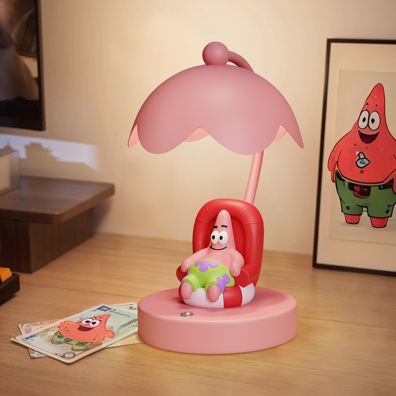 派大星床头灯可爱儿童卡通装饰台灯卧室乔迁摆件生日礼物小夜灯