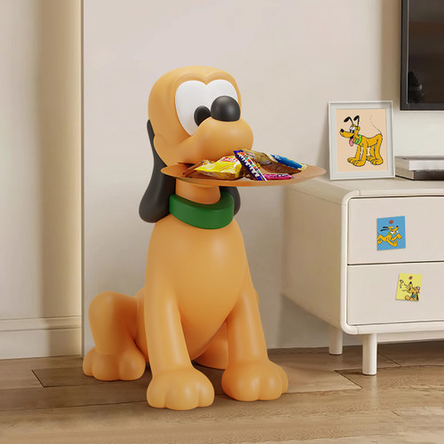 布鲁托 托电视柜旁边落地摆件托 托盘沙发客厅大型入户玄关装饰居