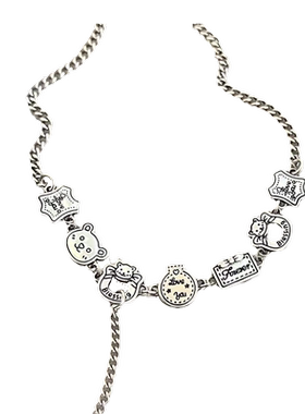 阳光的味道925银圣诞姜饼人项链