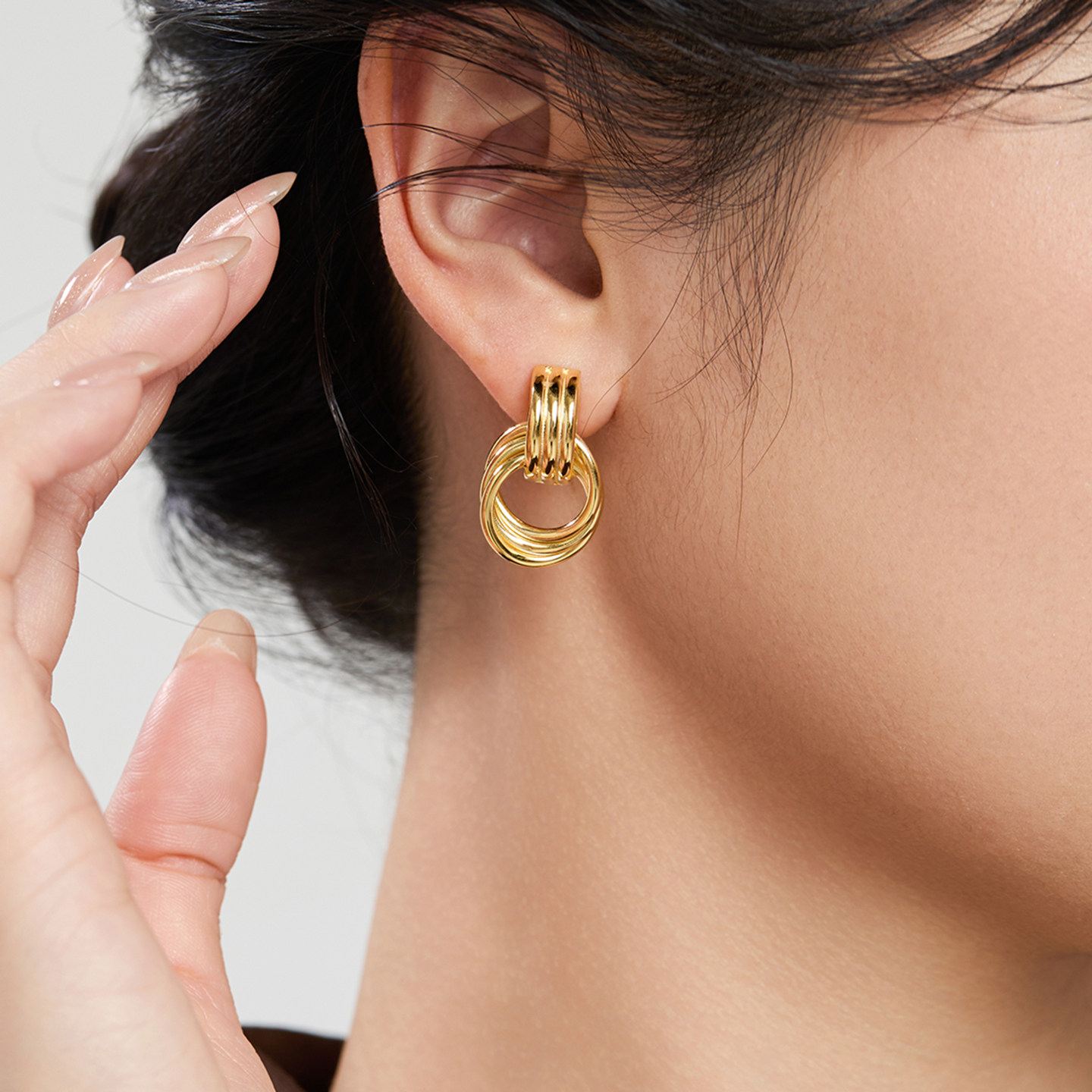 阳光的味道精品纯银耳夹